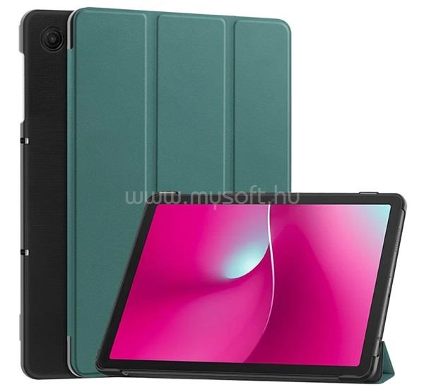 GIGAPACK T Tablet 2 5G GIGAPACK Tok álló, bőr hatású aktív FLIP, asztali tartó, SÖTÉTZÖLD