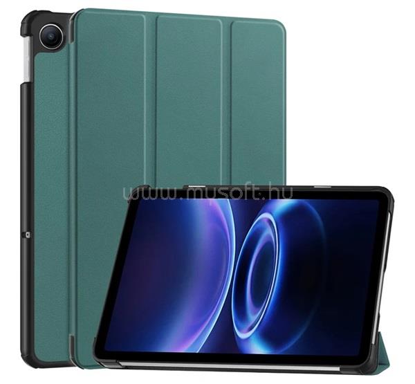 GIGAPACK Redmi Pad 2 9.7 GIGAPACK Tok álló, bőr hatású aktív FLIP, asztali tartó, SÖTÉTZÖLD