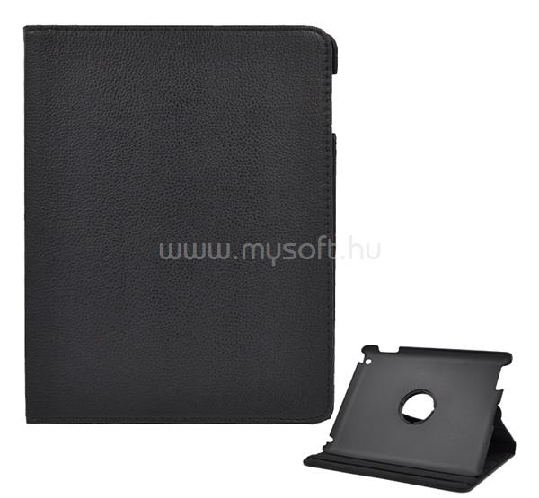 GIGAPACK IPAD (4th Gen) / (3rd Gen) / 2 GIGAPACK Tok álló, bőr hatású FLIP, asztali tartó, FEKETE