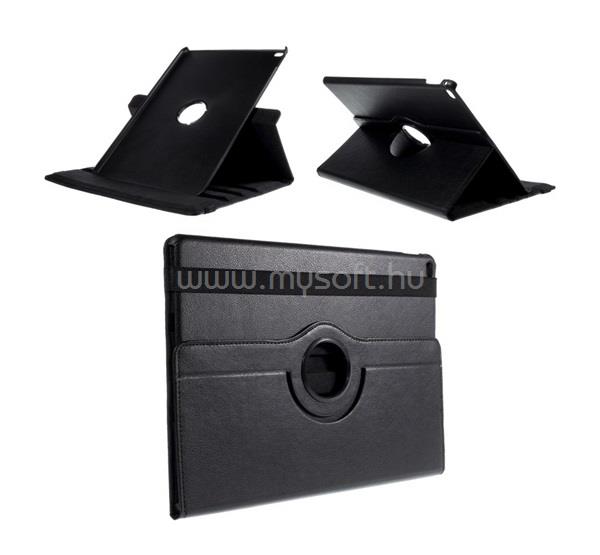 GIGAPACK IPAD Pro 12.9 (2017) / Pro 12.9 (2015) GIGAPACK Tok álló, bőr hatású FLIP, asztali tartó, FEKETE