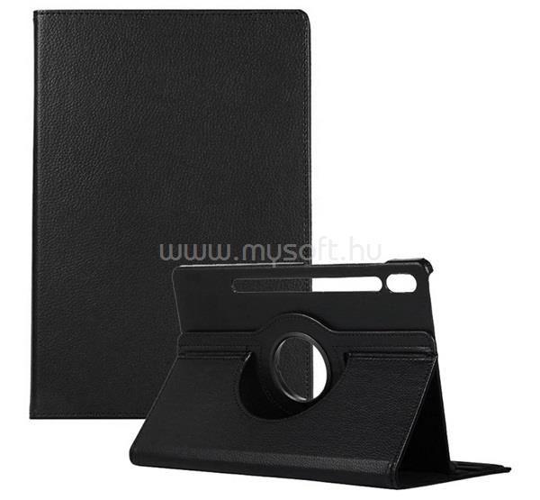 GIGAPACK Samsung Tab S10 FE Plus WIFI / Tab S10 FE Plus LTE GIGAPACK Tok álló, bőr hatású FLIP, 360°, FEKETE