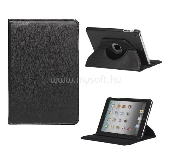 GIGAPACK IPAD mini 3 / mini 2 / mini GIGAPACK Tok álló, bőr hatású FLIP, 360°, FEKETE