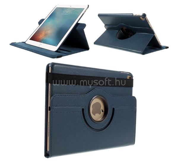 GIGAPACK IPAD Air 2019 GIGAPACK Tok álló, bőr hatású FLIP, 360°, SÖTÉTKÉK