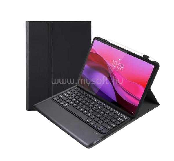 GIGAPACK Lenovo Yoga Tab Plus GIGAPACK Tok álló, bőr hatású FLIP, ceruza tartó, FEKETE