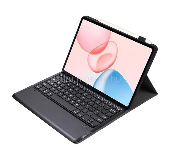 GIGAPACK Honor Pad 10 WIFI / Pad 10 5G GIGAPACK Tok álló, bőr hatású FLIP, angol nyelvű, FEKETE