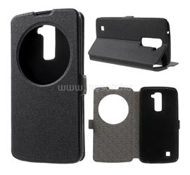 GIGAPACK LG K10 (2016) GIGAPACK Tok álló, bőr hatású FLIP, érdes felület, FEKETE GP-63737 small
