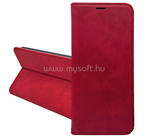 GIGAPACK iPhone Air GIGAPACK Tok álló, bőr hatású FLIP, prémium, PIROS