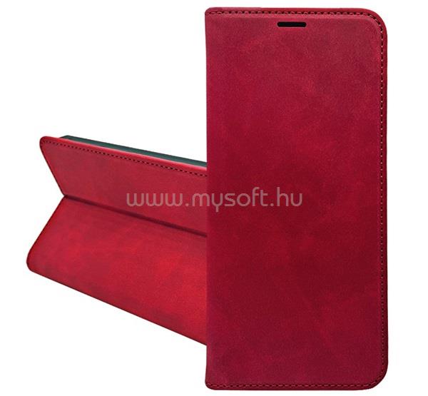 GIGAPACK Samsung A57 5G GIGAPACK Tok álló, bőr hatású FLIP, prémium, PIROS