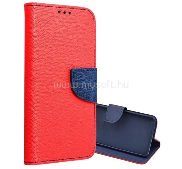 GIGAPACK Samsung A57 5G GIGAPACK Tok álló, bőr hatású FLIP, textil hatás, PIROS/KÉK