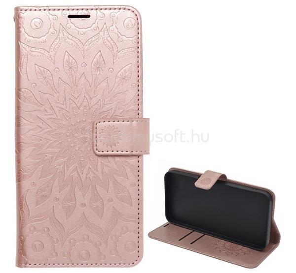 GIGAPACK Samsung A18 5G / A18 4G / A17 4G GIGAPACK Tok álló, bőr hatású FLIP, mandala, ROZÉARANY