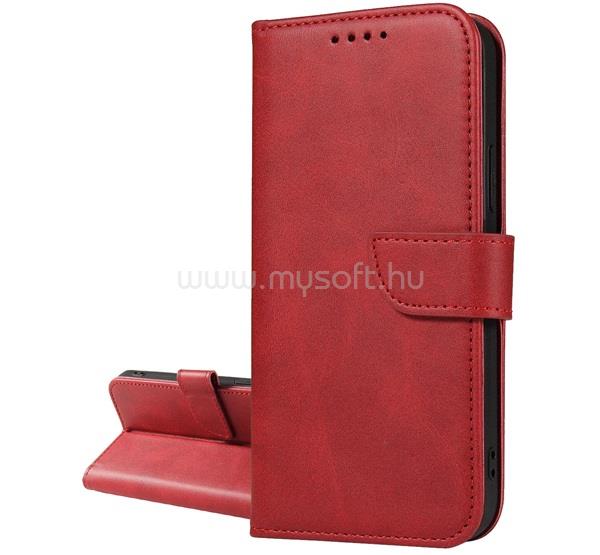 GIGAPACK Honor 600 Lite GIGAPACK Tok álló, bőr hatású FLIP, prémium, PIROS