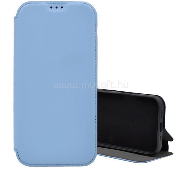GIGAPACK Samsung S26 GIGAPACK Tok álló, bőr hatású FLIP, mikrofiber plüss belső, VILÁGOSKÉK