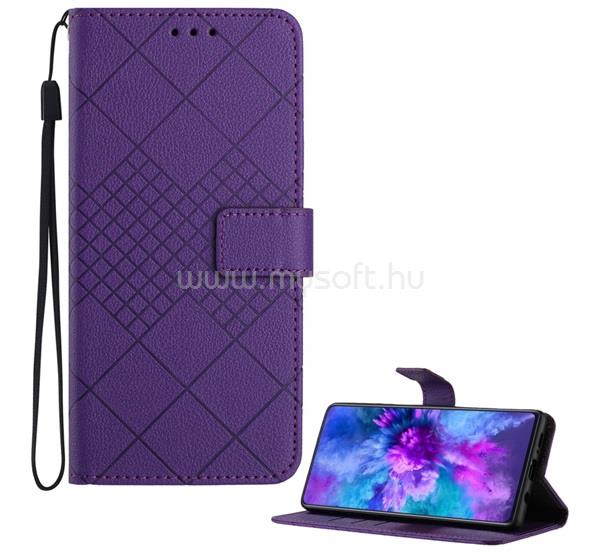 GIGAPACK T Phone 3 5G GIGAPACK Tok álló, bőr hatású FLIP, prémium, LILA