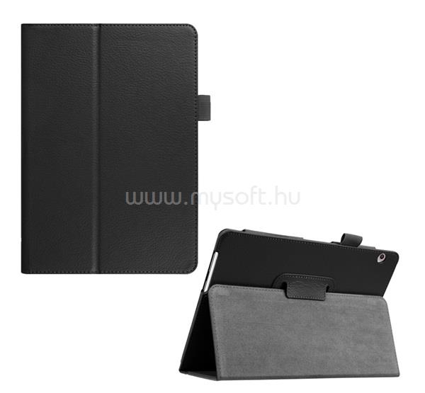 GIGAPACK Huawei Mediapad T3 10 WIFI / Mediapad T3 10 LTE GIGAPACK Tok álló, bőr hatású FLIP, ceruza tartó, FEKETE