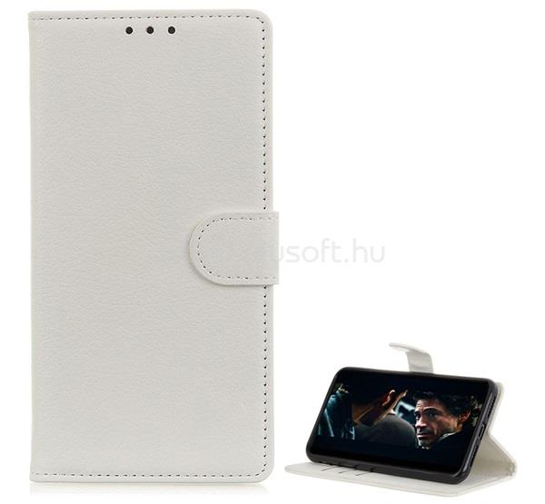GIGAPACK Huawei Y6 II Compact / Y5 II GIGAPACK Tok álló, bőr hatású FLIP, prémium, FEHÉR