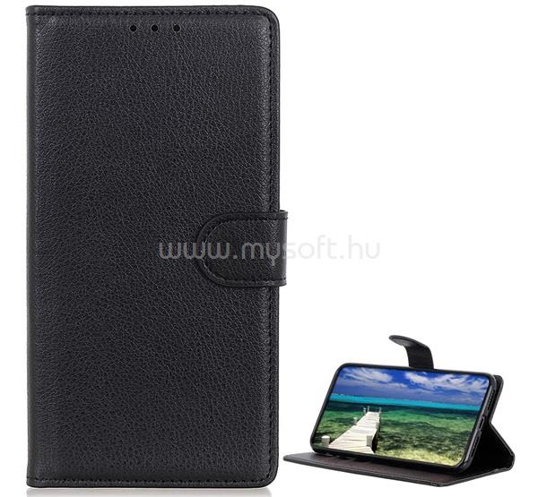 GIGAPACK Redmi Note 10 Pro 4G GIGAPACK Tok álló, bőr hatású FLIP, prémium, FEKETE