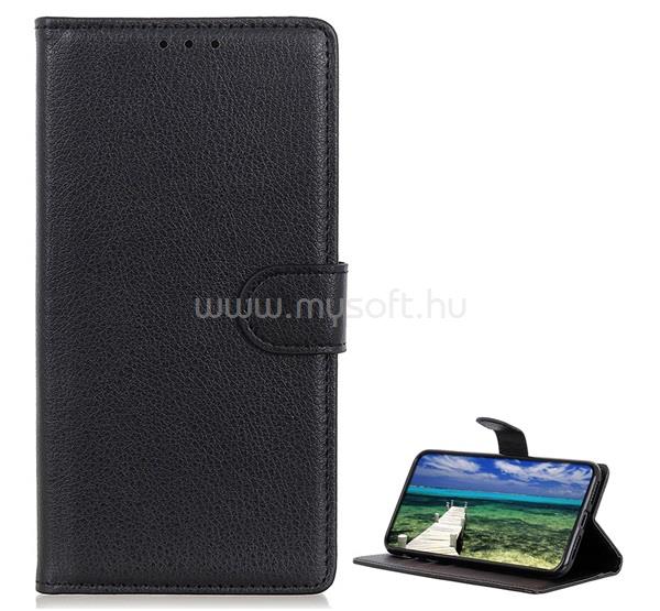GIGAPACK Samsung Xcover 6 Pro GIGAPACK tok álló, bőr hatású FLIP, prémium, FEKETE