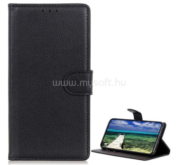 GIGAPACK Redmi 12C GIGAPACK Tok álló, bőr hatású FLIP, prémium, FEKETE