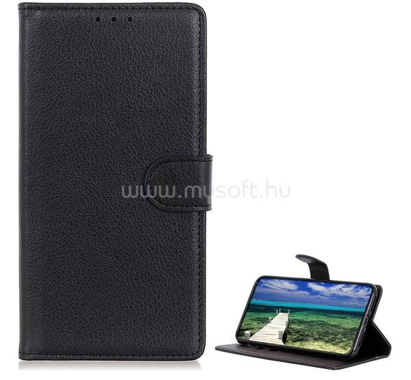 GIGAPACK Samsung A14 4G / A14 5G GIGAPACK Tok álló, bőr hatású FLIP, prémium, FEKETE