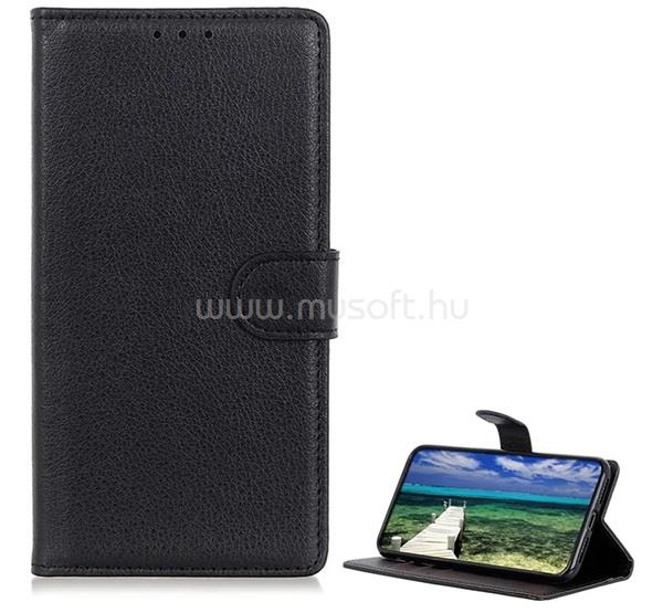 GIGAPACK Honor 90 5G GIGAPACK tok álló, bőr hatású FLIP, prémium, FEKETE