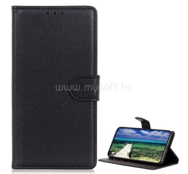GIGAPACK Honor 600 / 600 Pro GIGAPACK Tok álló, bőr hatású FLIP, prémium, FEKETE