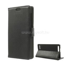 GIGAPACK Huawei Ascend G6 LTE 4G GIGAPACK tok álló, bőr hatású FLIP, prémium, FEKETE GP-48393 small