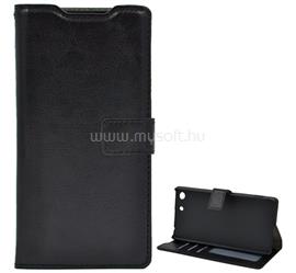 GIGAPACK Sony Xperia M5 GIGAPACK tok álló, bőr hatású FLIP, prémium, FEKETE GP-58599 small