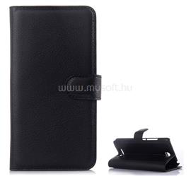 GIGAPACK Redmi Note 2 GIGAPACK Tok álló, bőr hatású FLIP, prémium, FEKETE GP-59351 small