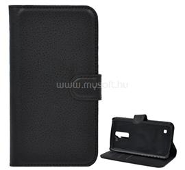 GIGAPACK LG K10 (2016) GIGAPACK Tok álló, bőr hatású FLIP, prémium, FEKETE GP-62796 small