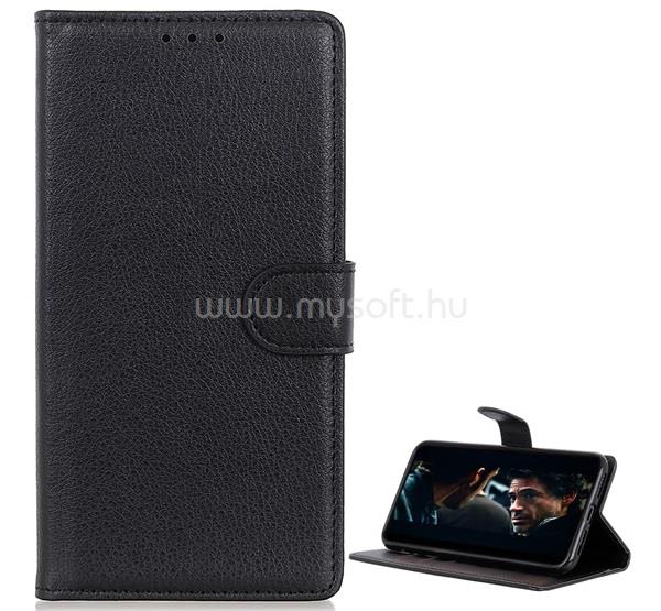 GIGAPACK Huawei Y6 2019 GIGAPACK tok álló, bőr hatású FLIP, prémium, FEKETE