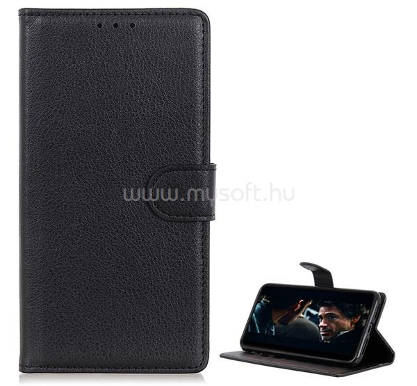 GIGAPACK Huawei P40 Pro+ 5G GIGAPACK tok álló, bőr hatású FLIP, prémium, FEKETE