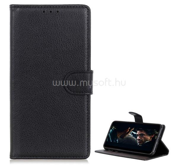 GIGAPACK Honor 9S / Huawei Y5p GIGAPACK Tok álló, bőr hatású FLIP, prémium, FEKETE