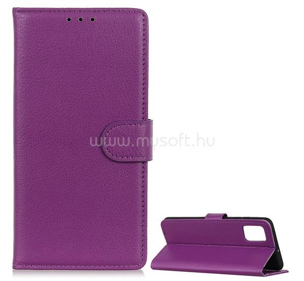 GIGAPACK Samsung A52s 5G / A52 5G / A52 4G GIGAPACK Tok álló, bőr hatású FLIP, prémium, LILA