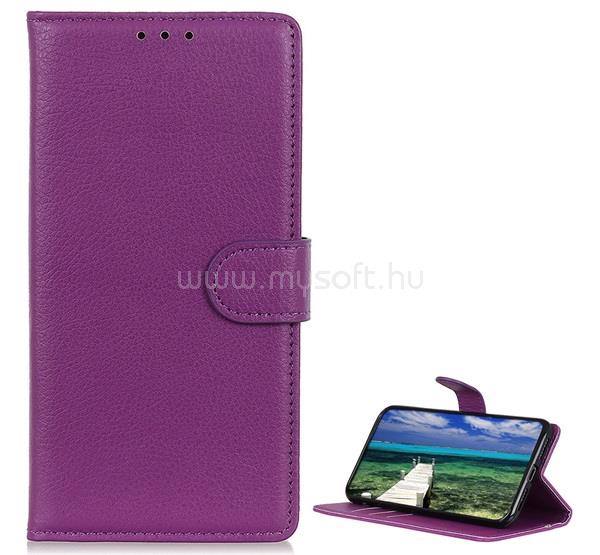 GIGAPACK Nokia C21 Plus GIGAPACK tok álló, bőr hatású FLIP, prémium, LILA
