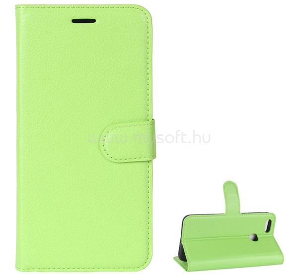 GIGAPACK Huawei P9 Lite Mini GIGAPACK tok álló, bőr hatású FLIP, prémium, VILÁGOSZÖLD