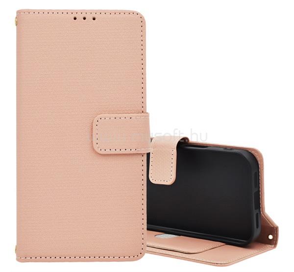 GIGAPACK Samsung A16 4G / A16 5G GIGAPACK Tok álló, bőr hatású FLIP, mágnescsat, RÓZSASZÍN