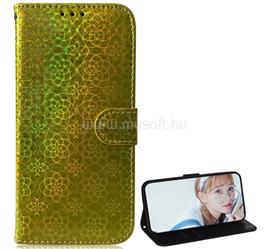 GIGAPACK Xiaomi Mi 10T Pro 5G / Mi 10T 5G GIGAPACK Tok álló, bőr hatású FLIP, virág, SÖTÉTZÖLD GP-102067 small