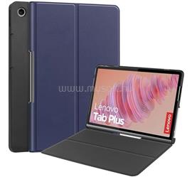GIGAPACK Lenovo Tab Plus GIGAPACK Tok álló, bőr hatású FLIP, oldalra nyíló, SÖTÉTKÉK GP-181791 small