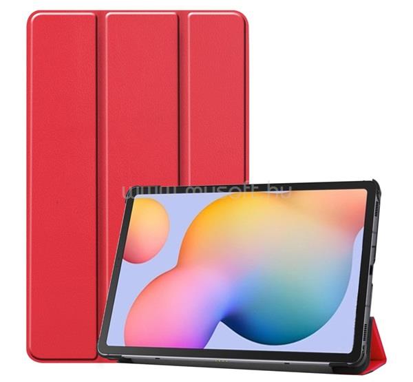 GIGAPACK Samsung Tab S6 Lite 10.4 LTE / Tab S6 Lite 10.4 WIFI GIGAPACK Tok álló, bőr hatású FLIP, asztali tartó, PIROS