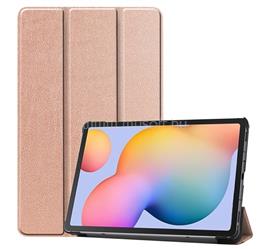 GIGAPACK Samsung Tab S6 Lite 10.4 LTE / Tab S6 Lite 10.4 WIFI GIGAPACK Tok álló, bőr hatású FLIP, asztali tartó, ROZÉARANY GP-98332 small