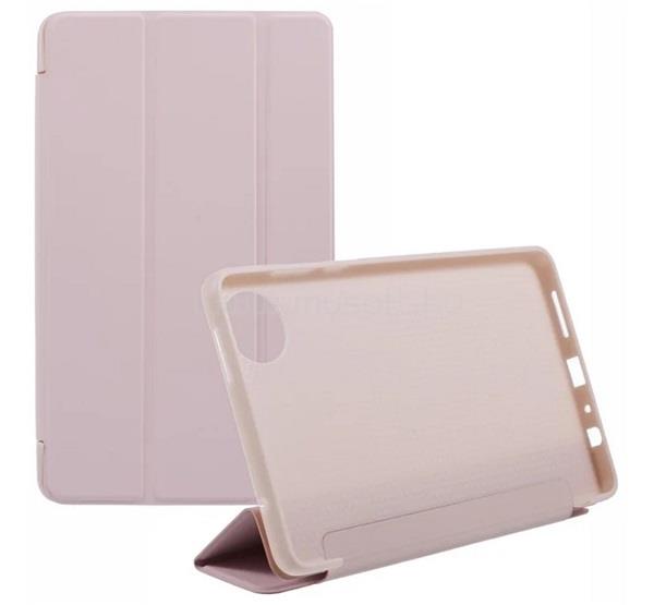 GIGAPACK Redmi Pad SE 8.7 GIGAPACK Tok álló, bőr hatású FLIP, asztali tartó, RÓZSASZÍN