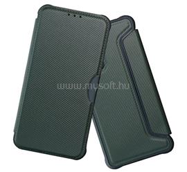 GIGAPACK Samsung A57 5G GIGAPACK Tok álló, bőr hatású FLIP, karbon minta, SÖTÉTZÖLD GP-182985 small