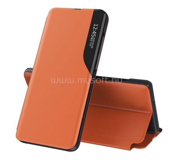 GIGAPACK Samsung A05s GIGAPACK Tok álló, ECO bőr hatású aktív FLIP, ablakos, NARANCS