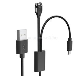 GIGAPACK TACTICAL töltőkábel 2in1 USB - Garmin Watch töltő/Type-C, 115cm, FEKETE GP-138235 small