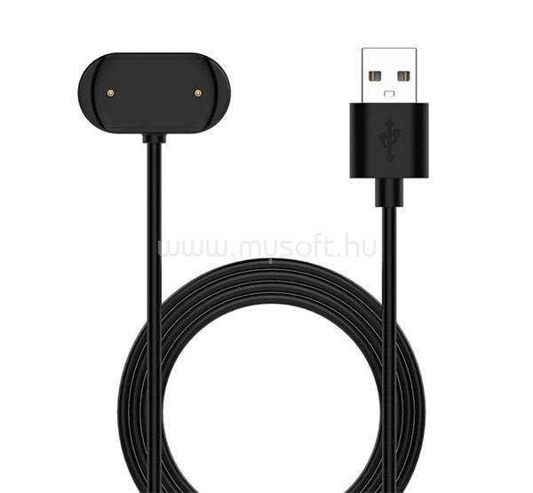 GIGAPACK Amazfit T-Rex 2 / GTR 3 Pro / GTR 3 GIGAPACK Töltőkábel USB mágneses, 100cm, FEKETE