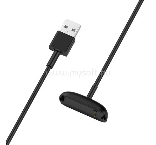 GIGAPACK Fitbit Inspire 3 GIGAPACK Töltőkábel USB mágneses, 100cm, FEKETE
