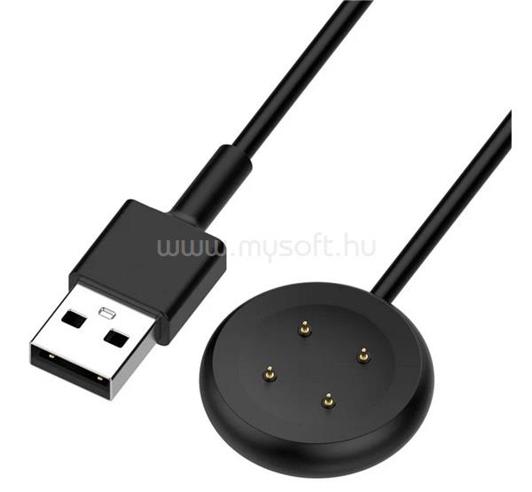 GIGAPACK Google Pixel Watch 3 41mm / 3 45mm GIGAPACK Töltőkábel USB mágneses, 100cm, FEKETE