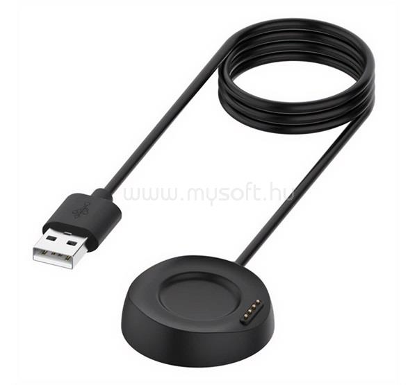 GIGAPACK Amazfit Stratos 2s / Stratos GIGAPACK Töltőkábel USB mágneses, 100cm, FEKETE