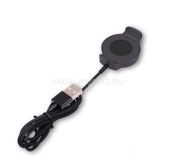 GIGAPACK Huawei Watch 2 GIGAPACK töltőkábel USB mágneses, 100cm, FEKETE