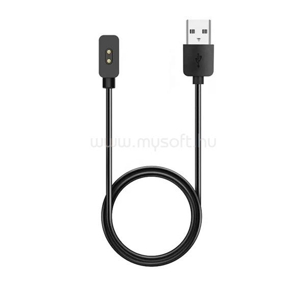 GIGAPACK Smart Band 9 Active / Band 9 Pro / Redmi Watch 5 Active GIGAPACK Töltőkábel USB mágneses, 60cm, FEKETE